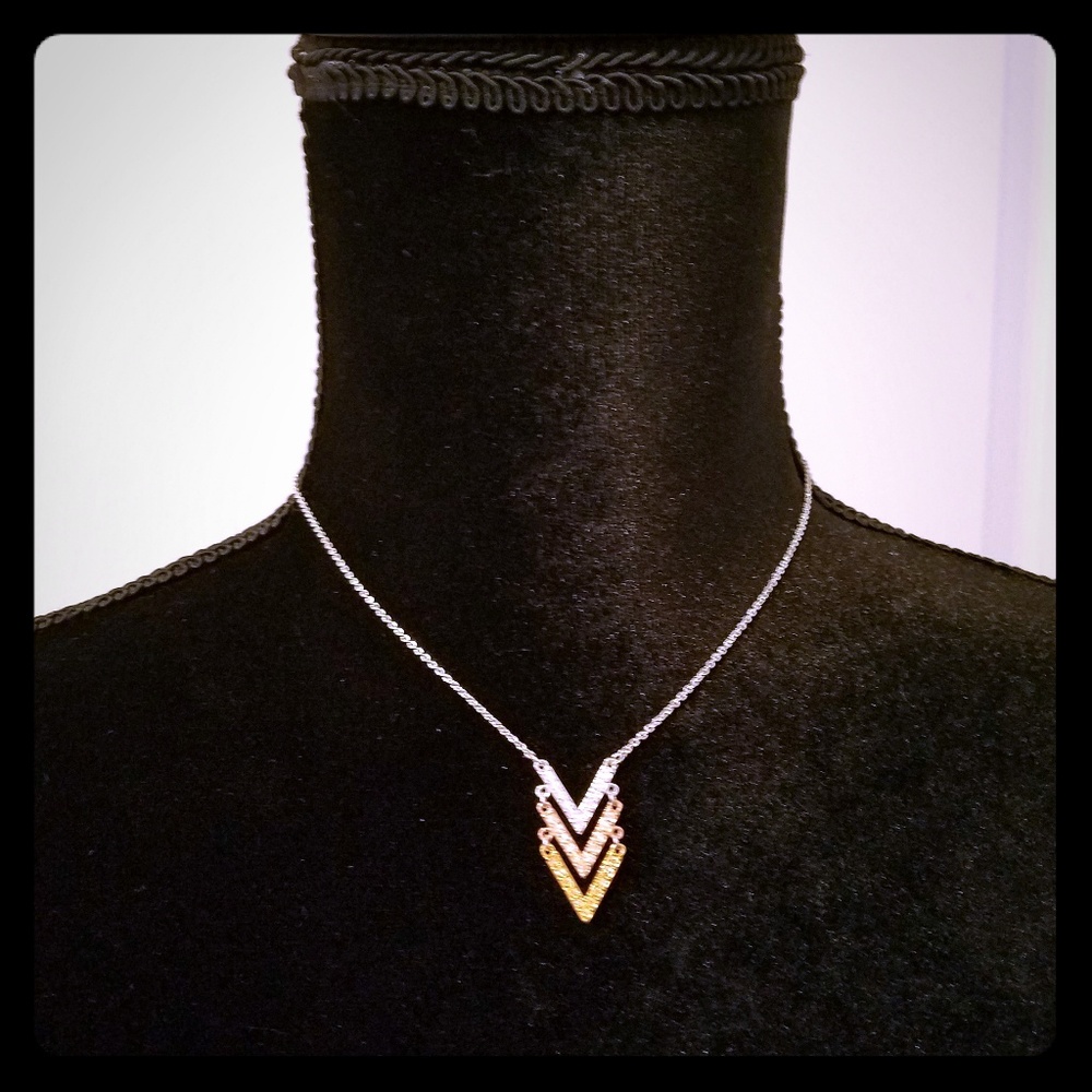 Touchstone Crystal's Triple V necklace